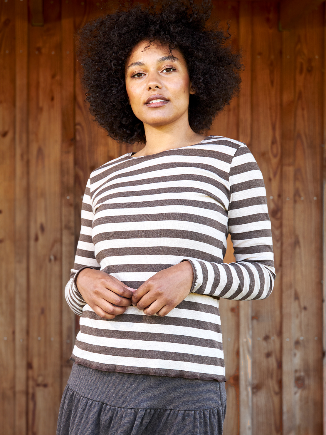 Shirt stripes organic cotton